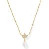imageKendra Scott Disney Princess Crown Short Pendant Necklace in White Mix Fashion Jewelry for WomenGOLD  WHITE MIX