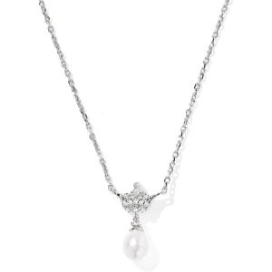 imageKendra Scott Disney Princess Crown Short Pendant Necklace in White Mix Fashion Jewelry for WomenRHODIUM  WHITE MIX