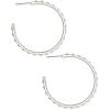imageKendra Scott Veronica Hoop EarringsRHODIUM  IRIDESCENT CRYSTAL