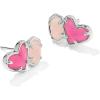 imageKendra Scott Ari Heart Emilie Stud Earrings Fashion Jewelry for WomenAZALEA ILLUSION AND ROSE QUARTZ