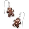 imageKendra Scott Gingerbread Drop Earrings Fashion Jewelry for WomenRHODIUM  BROWN GOLDSTONE