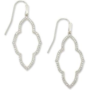 imageKendra Scott Abbie Small Open Frame Earring Fashion Jewelry for WomenRHODIUM
