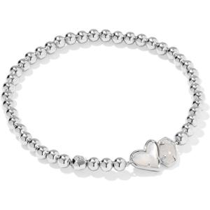 imageKendra Scott Ari Heart Emilie Stretch Bracelet Fashion Jewelry for WomenIVORY MOPIRIDESCENT DRUSY