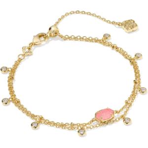 imageKendra Scott Emilie Crystal Multi Strand Bracelet Fashion Jewelry for WomenLIGHT PINK DRUSY