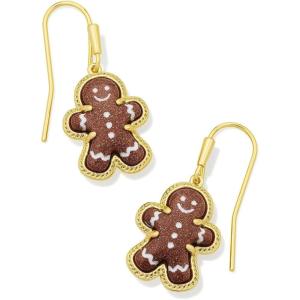 imageKendra Scott Gingerbread Drop Earrings Fashion Jewelry for WomenGOLD  BROWN GOLDSTONE