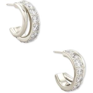 imageKendra Scott Livy Huggie EarringsRHODIUM METAL