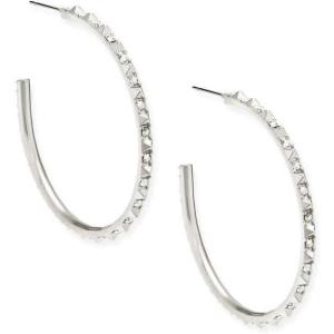 imageKendra Scott Veronica Hoop EarringsRHODIUM  IRIDESCENT CRYSTAL