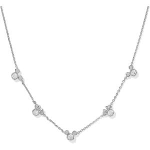 imageKendra Scott x Disney Mickey Mouse and Minnie Mouse Strand Necklace Fashion Jewelry for WomenRHODIUM  WHITE CRYSTAL