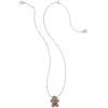 imageKendra Scott Gingerbread Short Pendant Necklace Fashion Jewelry for WomenRHODIUM  BROWN GOLDSTONE