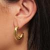 imageKendra Scott Meg Double Hoop Earring 18k Gold Vermeil