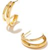 imageKendra Scott Meg Double Hoop Earring 18k Gold Vermeil