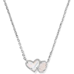 imageKendra Scott Ari Heart Emilie Pendant Necklace Fashion Jewelry for WomenIVORY MOTHER OF PEARL AND IRIDESCENT DRUSY