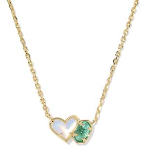 imageKendra Scott Ari Heart Emilie Pendant Necklace Fashion Jewelry for WomenOPALITE ILLUSION AND LONDON BLUE GLASS