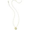 imageKendra Scott Meredith Charm Necklace 18k Gold Vermeil White Topaz
