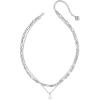 imageKendra Scott Ashton Multi Strand Necklace RhodiumPlated Brass Fashion Jewelry for Women Freshwater Cultured Pearl