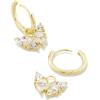 imageKendra Scott Blair 14k GoldPlated Butterfly Huggie Earrings in White Crystal Fashion Jewelry for Women
