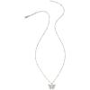 imageKendra Scott Delicate Butterfly Sterling SilverPlated Brass Necklace in White Sapphire