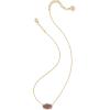 imageKendra Scott Elisa Pendant Necklace for Women Fashion Jewelry 14k GoldPlatedGOLD  DARK LAVENDER LAB GROWN OPAL