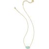 imageKendra Scott Elisa Pendant Necklace for Women Fashion Jewelry 14k GoldPlatedGOLD  LIGHT TEAL KYOCERA OPAL
