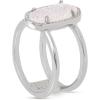 imageKendra Scott Elyse Ring for Women Fashion JewelryRHODIUM  IRIDESCENT DRUSY