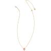 imageKendra Scott Framed Tess Satellite Pendant Necklace Fashion Jewelry for WomenGOLD LUSTER  ROSE PINK OPAL