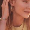 imageKendra Scott Kelly Hoop Earring 14k Gold Plated Brass Fashion Jewelry for Women