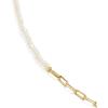 imageKendra Scott Markie Half Chain Necklace Fashion Jewelry for WomenGOLDFRESHWATER CULTURED PEARL