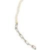 imageKendra Scott Markie Half Chain Necklace Fashion Jewelry for WomenRHODIUMFRESHWATER CULTURED PEARL
