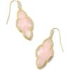 imageKendra Scott Abbie Drop Earring Fashion Jewelry for WomenGOLD  ROSE QUARTZ
