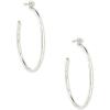 imageKendra Scott Audrey Hoop Earring in 14k White Gold Fine Jewelry for Women White Diamond