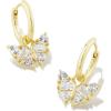 imageKendra Scott Blair 14k GoldPlated Butterfly Huggie Earrings in White Crystal Fashion Jewelry for Women