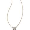 imageKendra Scott Butterfly 14k Yellow Gold Necklace in White Diamond Fine Jewelry for Women