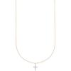 imageKendra Scott Cross Necklace in 14k Rose Gold Fine Jewelry for Women White Diamond