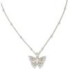 imageKendra Scott Delicate Butterfly Sterling SilverPlated Brass Necklace in White Sapphire
