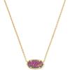 imageKendra Scott Elisa Pendant Necklace for Women Fashion Jewelry 14k GoldPlatedGOLD  DARK LAVENDER LAB GROWN OPAL