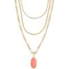 imageKendra Scott Elisa Triple Adjustable Length Strand Necklace for Women Fashion JewelryGOLD  CORAL ILLUSION