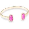 imageKendra Scott Elton Cuff Bracelet for Women Fashion JewelryGOLD  MAGENTA
