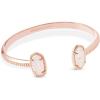 imageKendra Scott Elton Cuff Bracelet for Women Fashion JewelryROSE GOLD  IRIDESCENT DRUSY