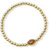 imageKendra Scott Football Stretch Bracelet 14k Gold Plated Brass Goldstone Fashion Jewelry for Women