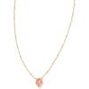 imageKendra Scott Framed Tess Satellite Pendant Necklace Fashion Jewelry for WomenGOLD LUSTER  ROSE PINK OPAL