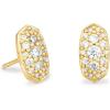 imageKendra Scott Grayson Crystal Stud Earrings Fashion Jewelry for WomenGOLD  WHITE CUBIC ZIRCONIA