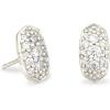 imageKendra Scott Grayson Crystal Stud Earrings Fashion Jewelry for WomenRHODIUM  WHITE CUBIC ZIRCONIA