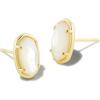 imageKendra Scott Grayson Stone Stud EarringsGOLD  IVORY MOTHER OF PEARL