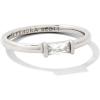 imageKendra Scott Juliette Band Ring in White Crystal Fashion Jewelry for WomenRHODIUM  WHITE CRYSTAL