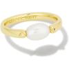 imageKendra Scott Leighton Pearl Band RingGOLD  WHITE PEARL