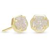 imageKendra Scott Nola Stud Earrings for Women Fashion JewelryGOLD  IRIDESCENT DRUSY