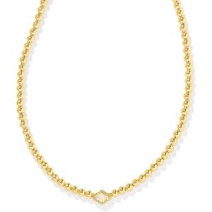 imageKendra Scott Abbie Beaded Necklace Fashion Jewelry for WomenGOLD  NATURAL MOTHER OF PEARL