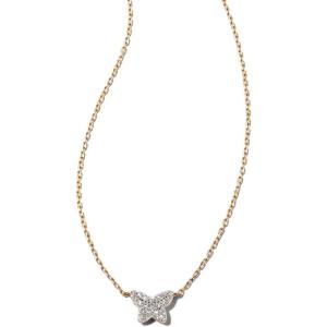 imageKendra Scott Butterfly 14k Yellow Gold Necklace in White Diamond Fine Jewelry for Women