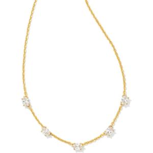 imageKendra Scott Cailin Crystal Strand Necklace in White Cubic Zirconia Fashion Jewelry For WomenGOLD  WHITE CUBIC ZIRCONIA