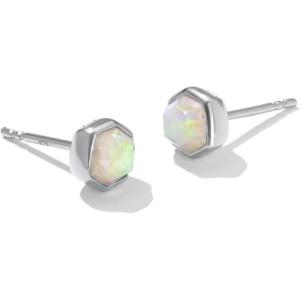 imageKendra Scott Davie Stud Earring Sterling Silver Kyocera Opal